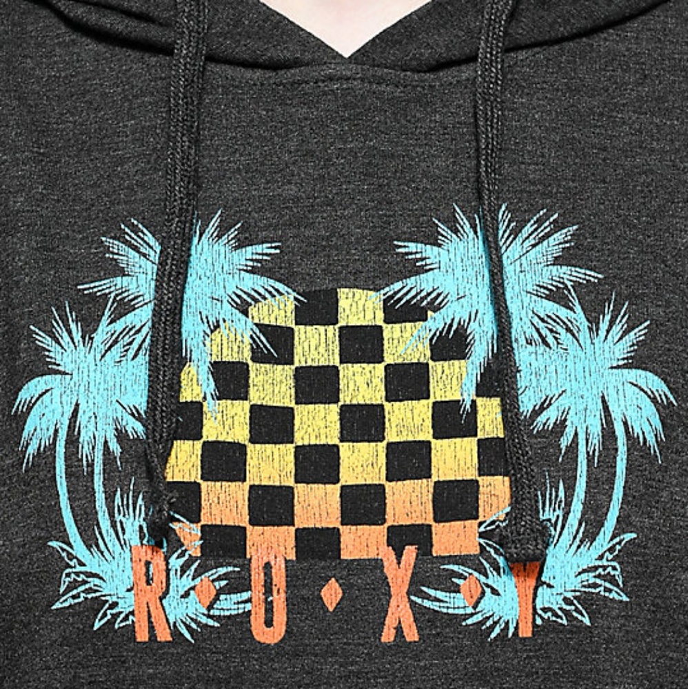NWT Roxy checkers hoodie sweatshirt sweater - Picture 3 of 3